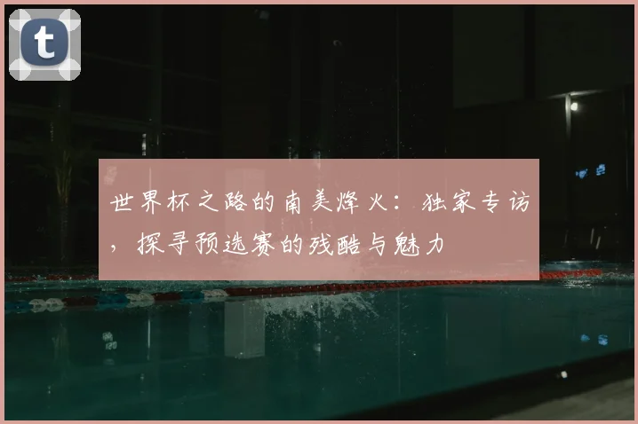 世界杯之路的南美烽火:独家专访,探寻预选赛的残酷与魅力