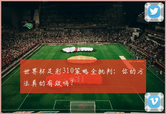 世界杯足彩310策略全批判:你的方法真的有效吗?