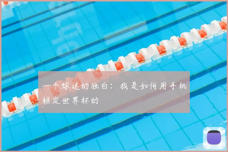 一个球迷的独白：我是如何用手机锁定世界杯的